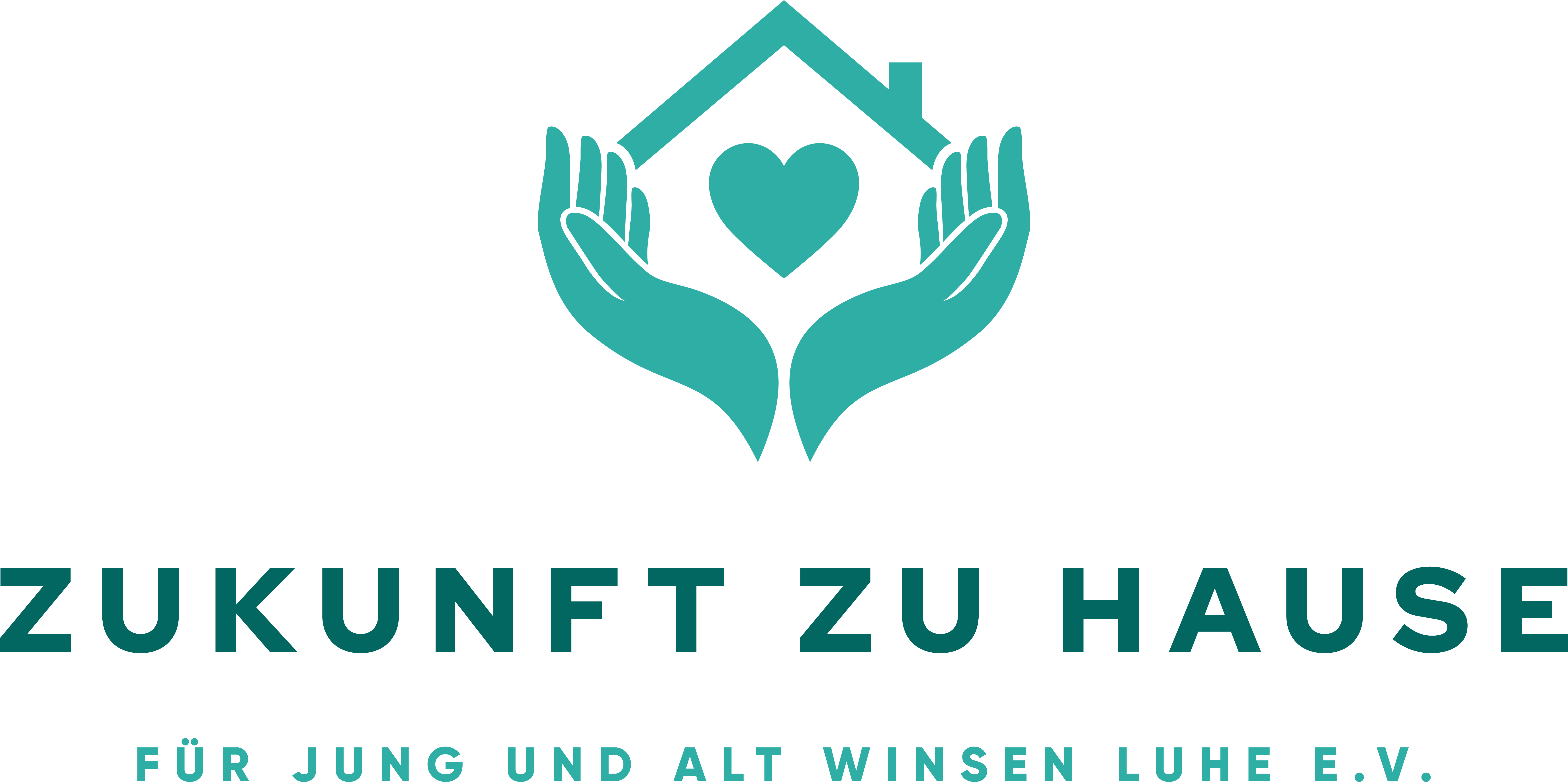 TRANSPARENT ZUKUNFT ZU HAUSE logo turquoise